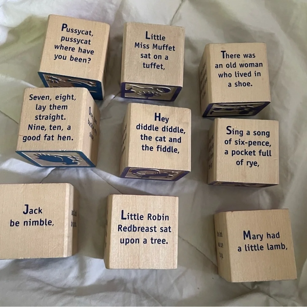 Uncle Goose - Nursery Rhyme Blocks - 9 blocks